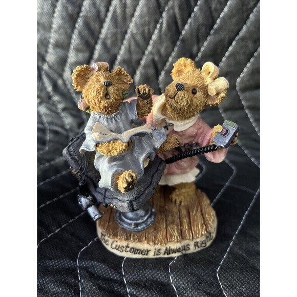 Boyds Bear Bearstone Alice Clipenship With Pita No Change Figurine 227774 - Picture 1 of 2
